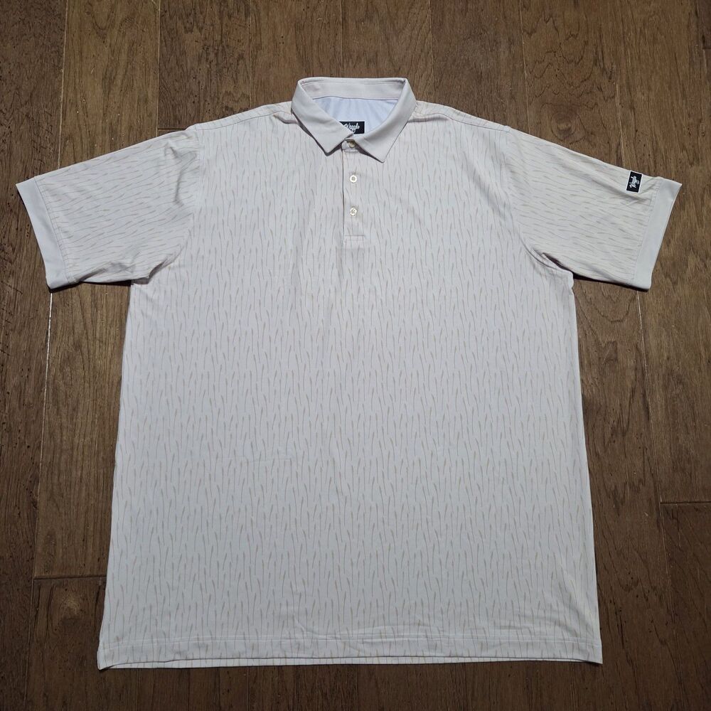 Waggle Golf Men's Golf Polo Shirt Multi Color Polyester Spandex 3XL